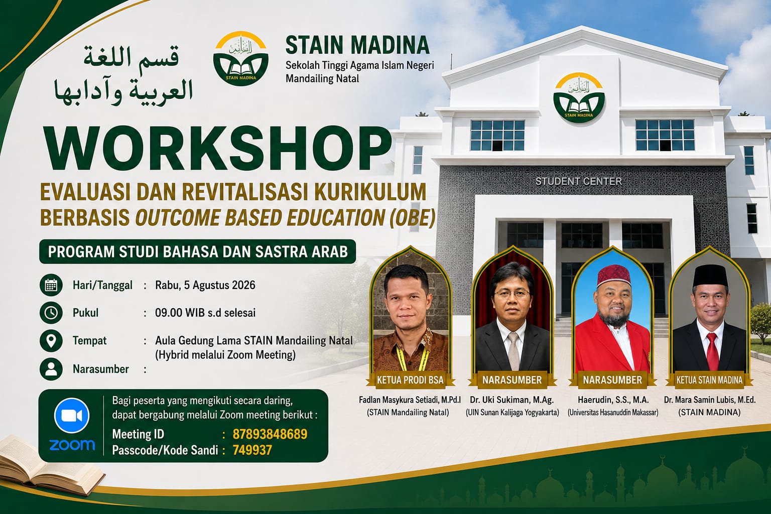 Workshop Evaluasi dan Revitalisasi Kurikulum Berbasis Outcome Based Education (OBE)